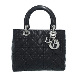 Christian Dior Lady Dior Bag black cannage lambskin leather